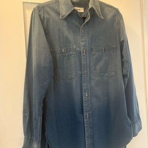 🩵Buck Mason Indigo Denim Button-Down Shirt💙